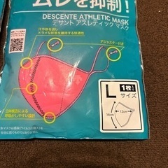 〔新品〕デサント　descent  マスク　レディースL  ２枚セットの画像