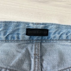 ユニクロ ワイドデニム Mサイズの画像
