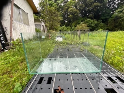 引き取り限定　ジェックス　ガラス水槽　縦55㎝　幅90㎝　横40㎝