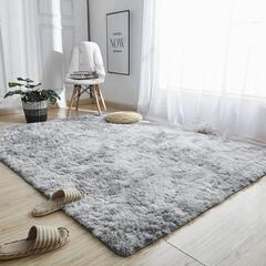 新品★ファーラグマット120x160cm グレーの画像
