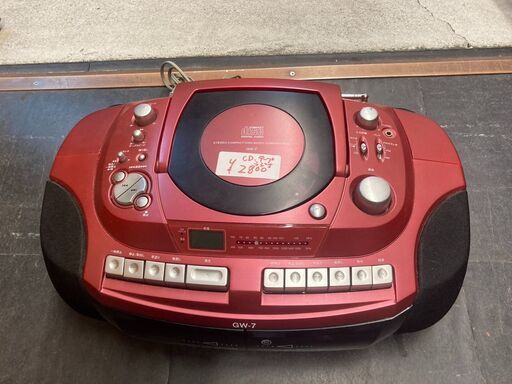 ☆中古￥2,800！創和　ＣＤラジカセ　家電　GW-7型　【BD216】
