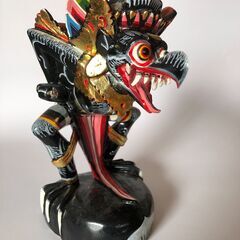 【値下げ】神鳥ガルーダの木彫り人形（インドネシア）