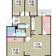 💖🌷4月ラストセール！『初期費用はコミコミ10万円(税込)だけ』空港第2ビル🐬3LDK🐬5500円🐬K&M不動産🌷💖 - 成田市