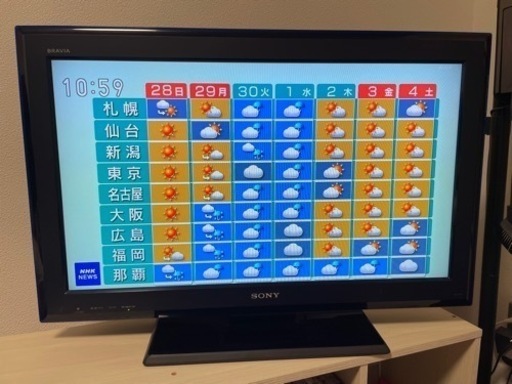 家電 テレビ 液晶テレビ　BRAVIA SONY 32型　09年製