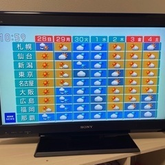 家電 テレビ 液晶テレビ　BRAVIA SONY 32型　09年製　