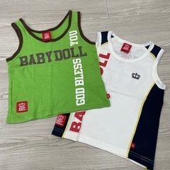 子供服 BABYDOLL　ベビードール タンクトップ 100cm 2枚