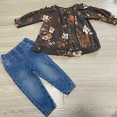 NEXT ネクスト コーデ売り ブラウス デニム 子供服 80