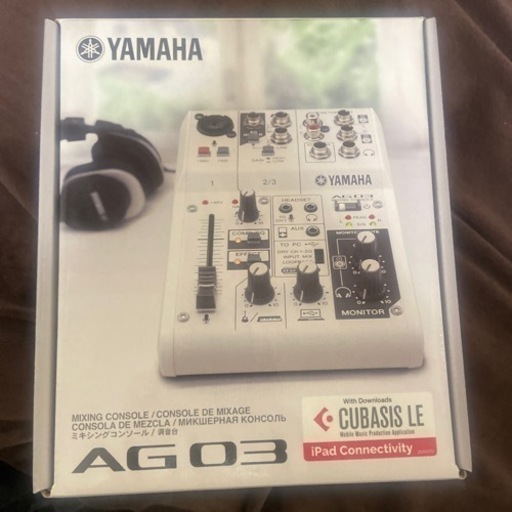 ヤマハ(YAMAHA) ライブストリーミングミキサー 3チャンネル ホワイト AG03MK2 W