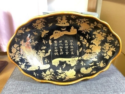 中国古美術　飾り皿　