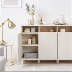 LOWYA [幅110]サイドボード キャビネット 木製 木目調 チェスト ラック