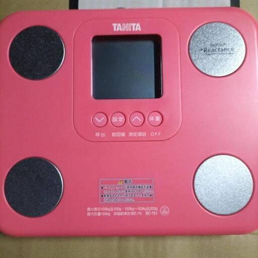 早い者勝ち！　タニタ 体組成計 体重計 BC-751 ピンク