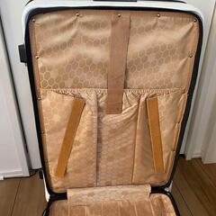 スーツケース キャリーバッグ キャリーケース 軽量 大型 静音 ダブルキャスター 耐衝撃 旅行出張 スーツケース キャリーケース 機内持込 ファスナー キャリーバッグ 超軽量 ジッパー 人気 （4色2サイズ対応） White Mediumの画像