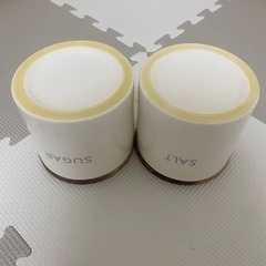 ニトリ☆磁気キャニスター☆SUGAR・SALT2個セット☆まとめ買いお安くしますの画像