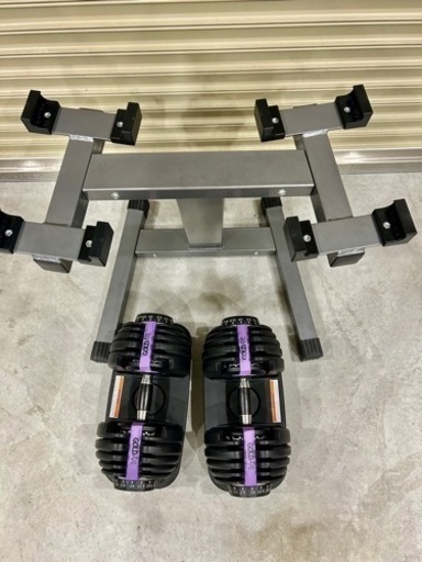ダンベル24kg×2と台　配送込　　　　