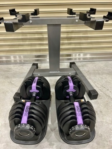 ダンベル24kg×2と台　配送込　　　　