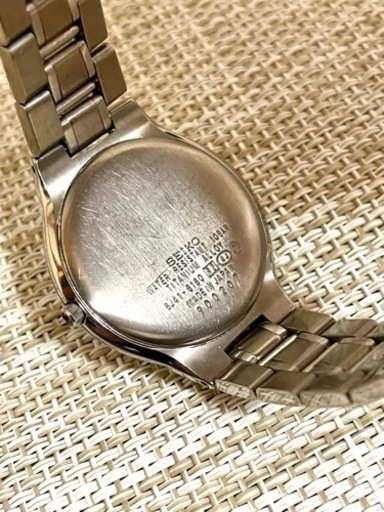 [1999年製:希少美品/稼働]SEIKO Dolce セイコードルチェ TITANIUM/フルチタン/シェル文字盤/腕時計