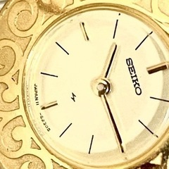[希少:ヴィンテージ美品/稼働]SEIKO セイコー 手巻き式和装時計/1978年製/17石 ASGP/懐中時計/ストラップ付きの画像