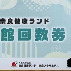 奈良健康ランド　入館券