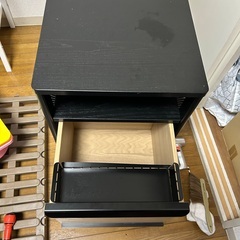 IKEA イケア BEKANT ワゴン 黒