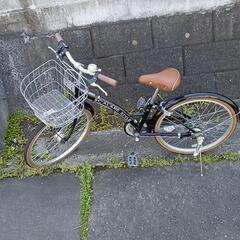 子供用ギヤ付き22インチ自転車クロ
