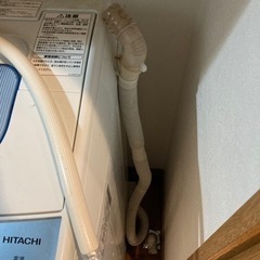 【受渡者決定 Decided】洗濯機　日立製　屋外用などに無料でお譲りしますの画像