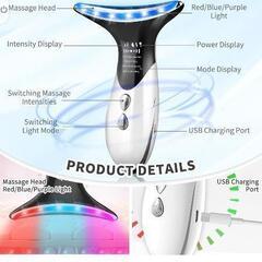 新品未使用美顔器 4つモード LED光 多機能美容器 USB充電式 持ち運び便利 自宅用 家庭用 男女兼用

の画像