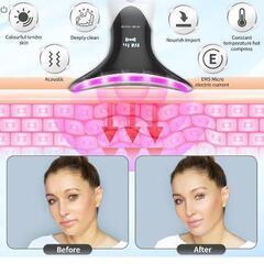 新品未使用美顔器 4つモード LED光 多機能美容器 USB充電式 持ち運び便利 自宅用 家庭用 男女兼用

の画像