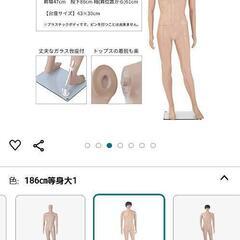 全身マネキン　男性186cmの画像
