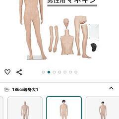 全身マネキン　男性186cmの画像