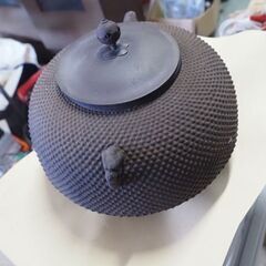 茶道具、銅の蓋、釜、２１ｘ１９ｘ１６