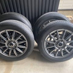 2022年製 日本製 ネクストリー 155/65R14 75S ＆ ホイールセット LCZ012 14インチ×4.5J 軽量アルミ 4本セット ブリヂストン NEXTRY サマータイヤ