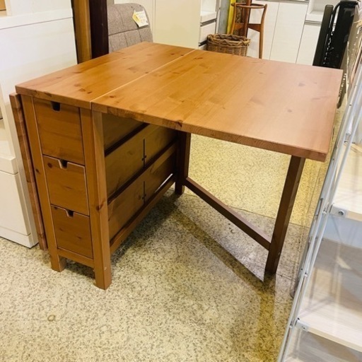 【美品】 イケア ノールデン エクステンション ゲートレッグテーブル バタフライ 最終値下げ】IKEA ノールデン ゲートレッグテーブル バタフライテーブル