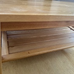 リセノ　ウッドローテーブルの画像