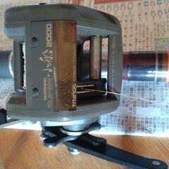 竿とリールの画像