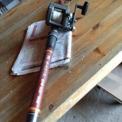 竿とリールの画像