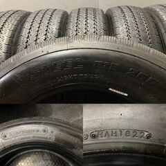 BS V-STEEL R18 265 205/70R17.5 115/113L LT 17.5インチ ライトトラック用 夏タイヤ 6本 22年製 エルフ ダイナ キャンター等　(KTS011)の画像