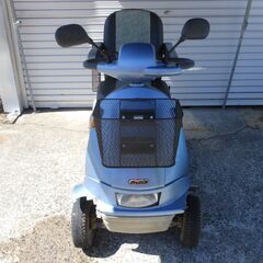 株式会社アテックス製電動四輪車いす[（ｍｙｐｉａ）[BT40]新品バッテリー交換済み中古 難ありの画像