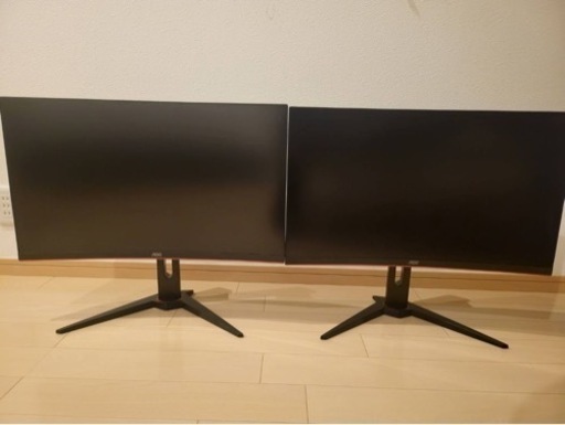 湾曲ゲーミングモニター2台セット