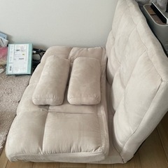 【美品】2人掛けおりたたみソファーの画像
