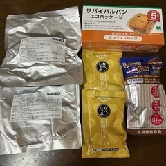 非常食　パン　クッキー　なべしゃぶ