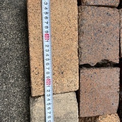 【取引完了】アンティークレンガ  23×11×5cm 【札幌市南区石山】の画像