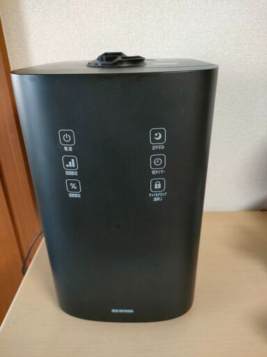 【2021年製】アイリスオーヤマ加湿器4.5L　超音波式・スチーム式(加熱式)ハイブリットUHK-500-B