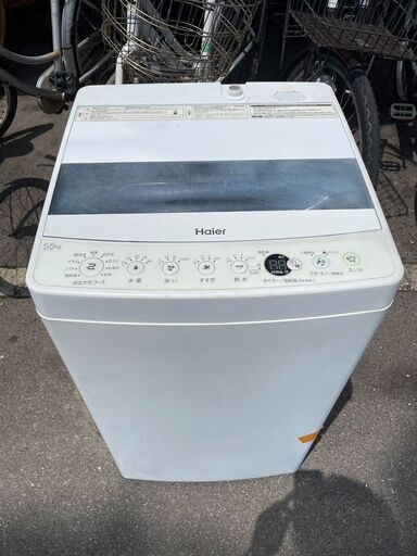 洗濯機　No.11818　ハイアール　5.5kg　2021年製　JW-C55D　パネル劣化あり　【リサイクルショップどりーむ荒田店】