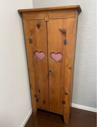 カントリー　棚　ハート　本棚　アメリカン　家具　手作り