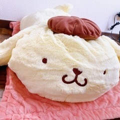 新品)サンリオ ポムポムプリン グランデ　ビッグ ぬいぐるみの画像