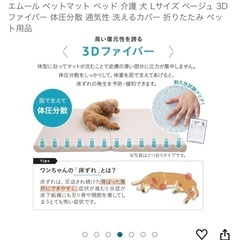ペットマット　介護／老犬用に体重分散、通気性良好の画像
