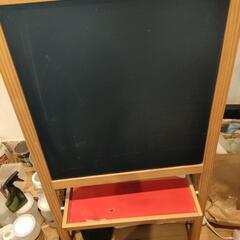 IKEA　MALAイーゼル黒板＆ホワイトボード＆ロール紙付き