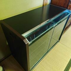 昭和レトロ　オーディオラック　レコードラック テレビ台 ローボード AVボード　ガラスケースの画像