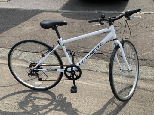 自転車　
コルベット クロスバイク 白