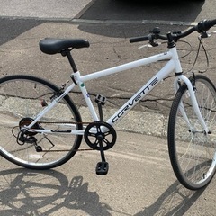 自転車　
コルベット クロスバイク 白の画像